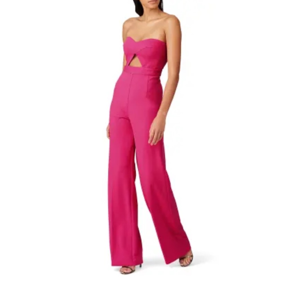 Katie May Womens Ray Jumpsuit Pink Size small cut out detail worn only once